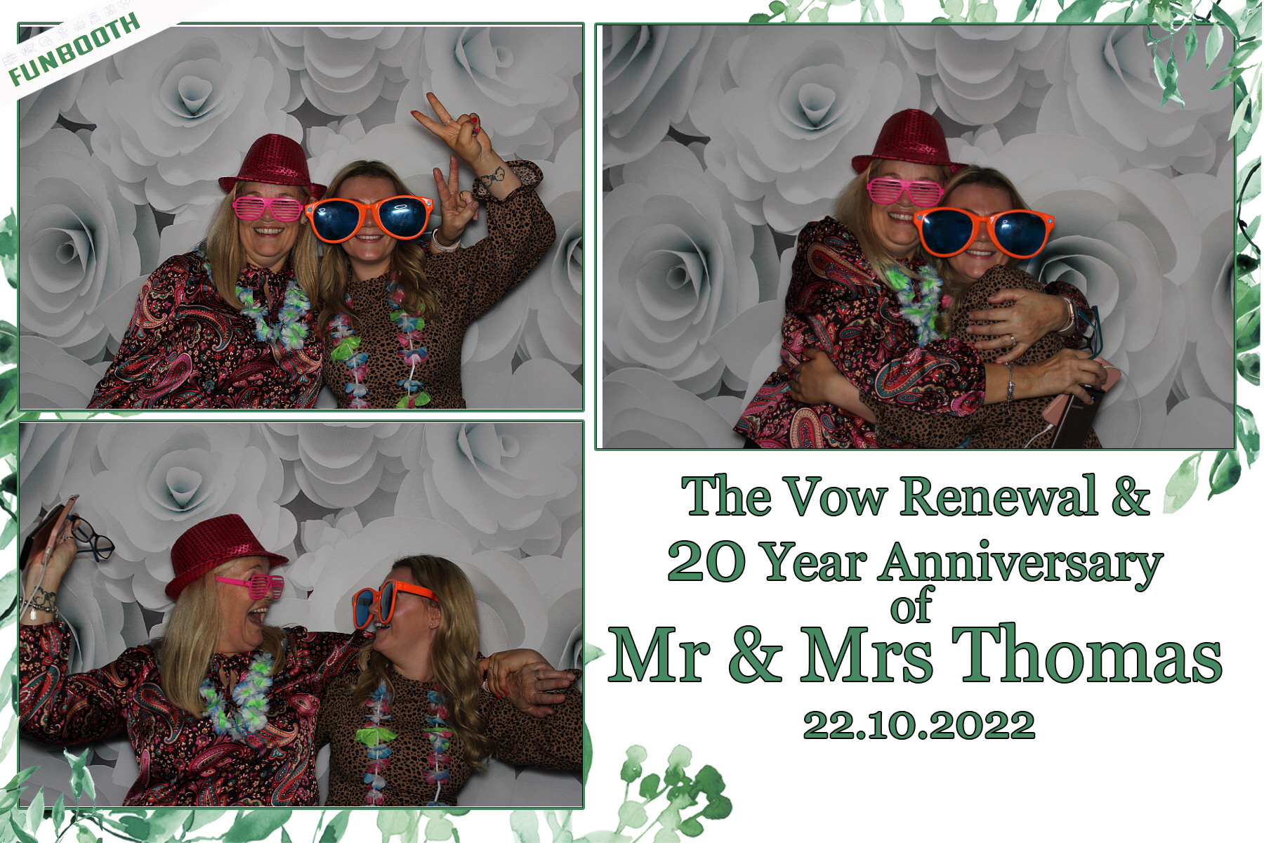 20th Anniversary and Vow Renewal for Mr & Mrs Thomas | View more photos from the event at gallery.funbooth.uk.com/u/FunboothLTD1/20th-Anniversary-and-Vow-Renewal-for-Mr-Mrs-Thomas