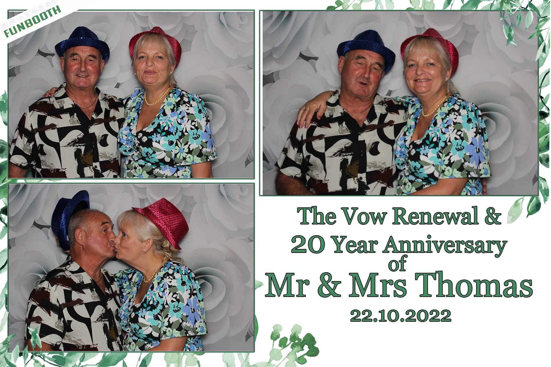 20th Anniversary and Vow Renewal for Mr & Mrs Thomas | View more photos from the event at gallery.funbooth.uk.com/u/FunboothLTD1/20th-Anniversary-and-Vow-Renewal-for-Mr-Mrs-Thomas