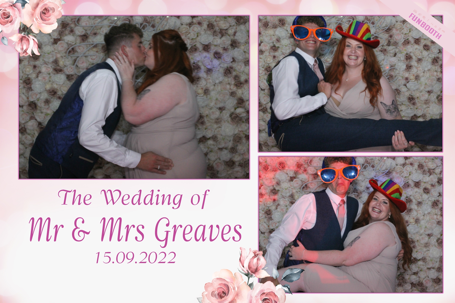 Mr & Mrs Greaves | View more photos from the event at gallery.funbooth.uk.com/u/FunboothLTD1/Mr-Mrs-Greaves