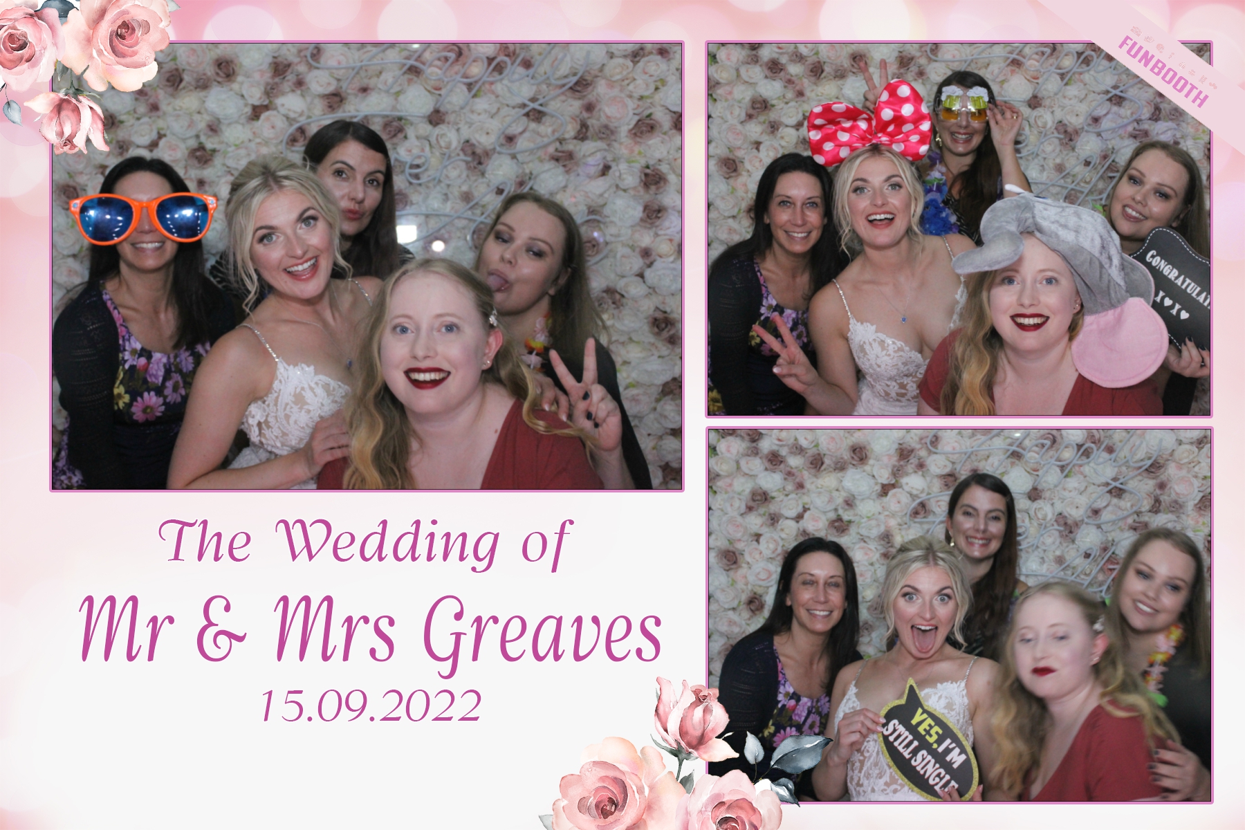 Mr & Mrs Greaves | View more photos from the event at gallery.funbooth.uk.com/u/FunboothLTD1/Mr-Mrs-Greaves