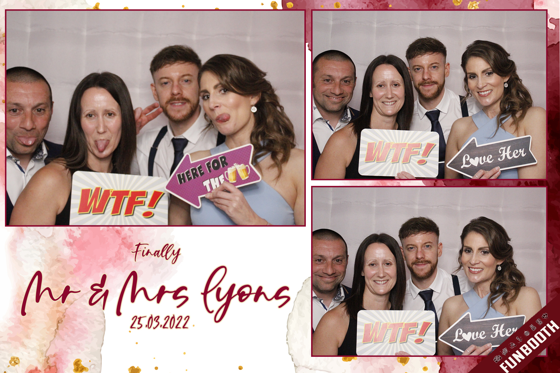 Mr & Mrs Lyons Wedding | View more photos from the event at gallery.funbooth.uk.com/u/FunboothLTD1/Mr-Mrs-Lyons-Wedding