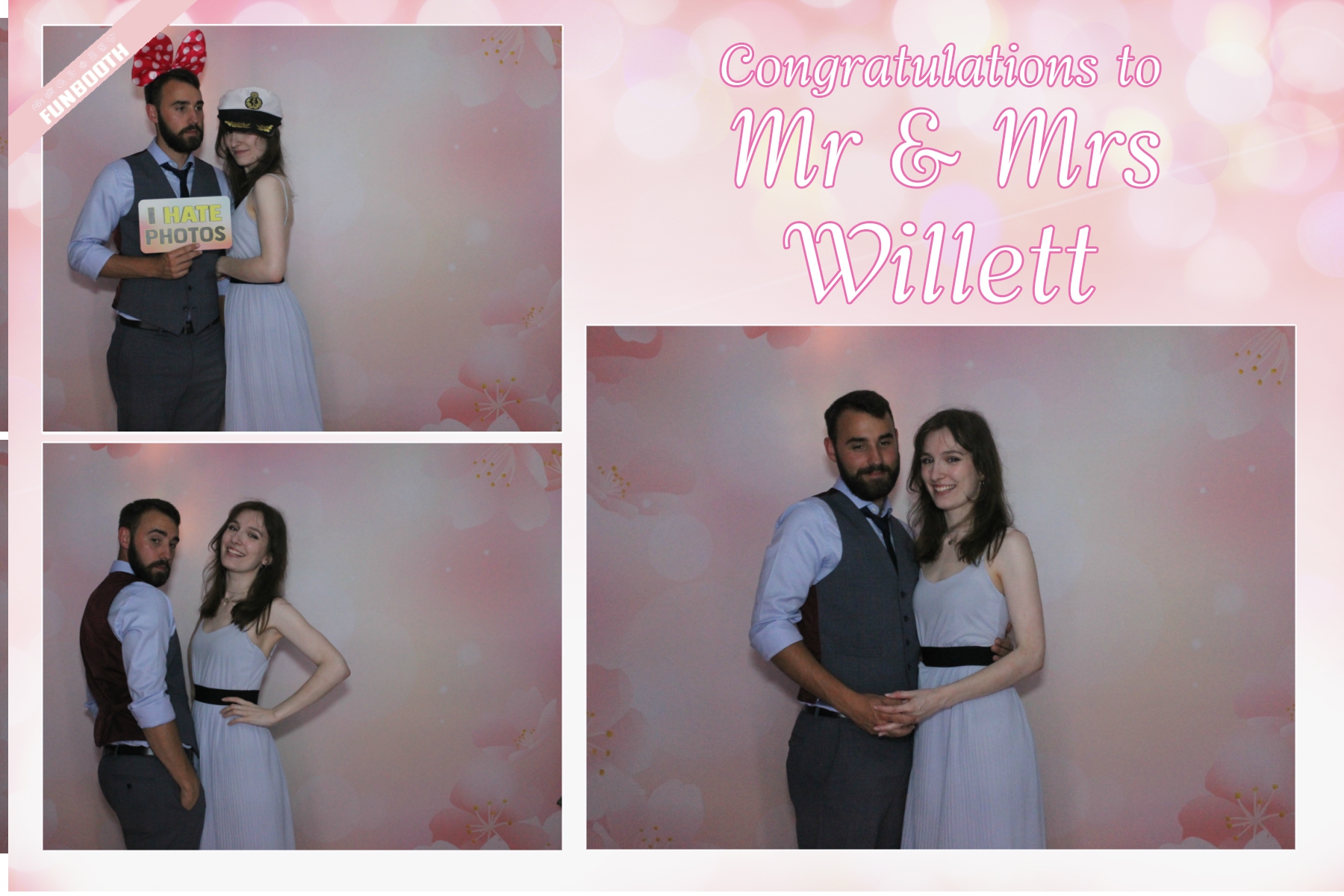 Mr & Mrs Willett | View more photos from the event at gallery.funbooth.uk.com/u/FunboothLTD1/Mr-Mrs-Willett