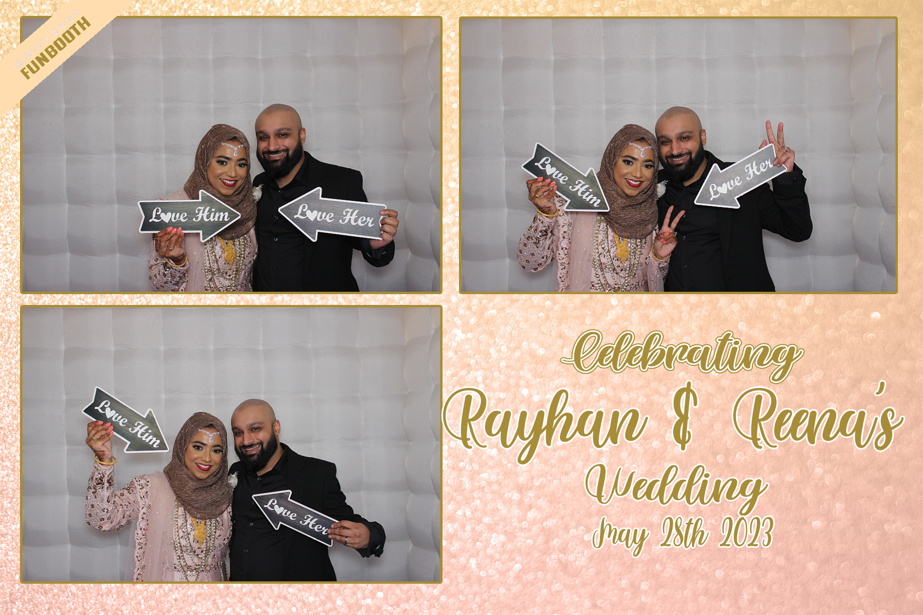 Celebrating Rayhan & Reena's Wedding | View more photos from the event at gallery.funbooth.uk.com/u/FunboothLTD1/Celebrating-Rayhan-Reenas-Wedding