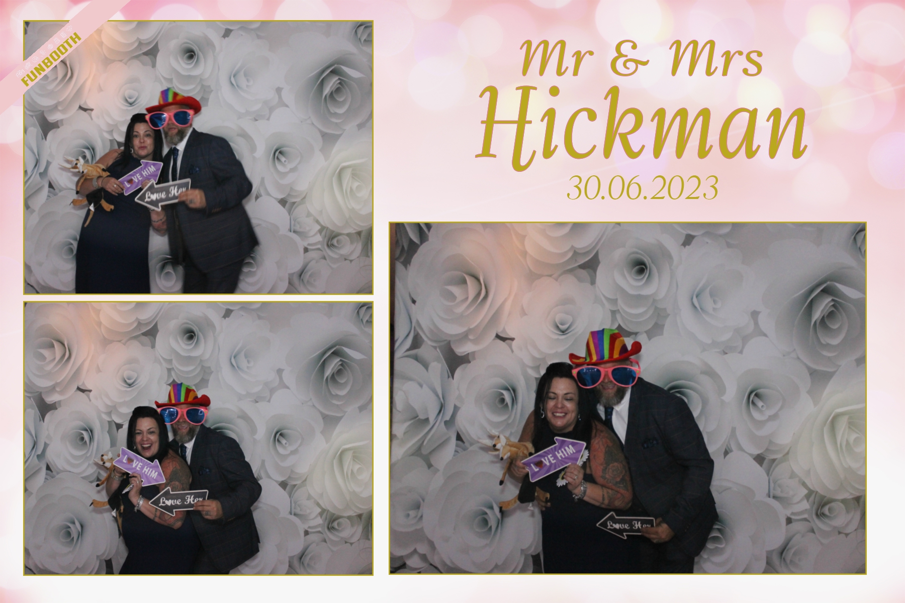 Mr & Mrs Hickman | View more photos from the event at gallery.funbooth.uk.com/u/FunboothLTD1/Mr-Mrs-Hickman