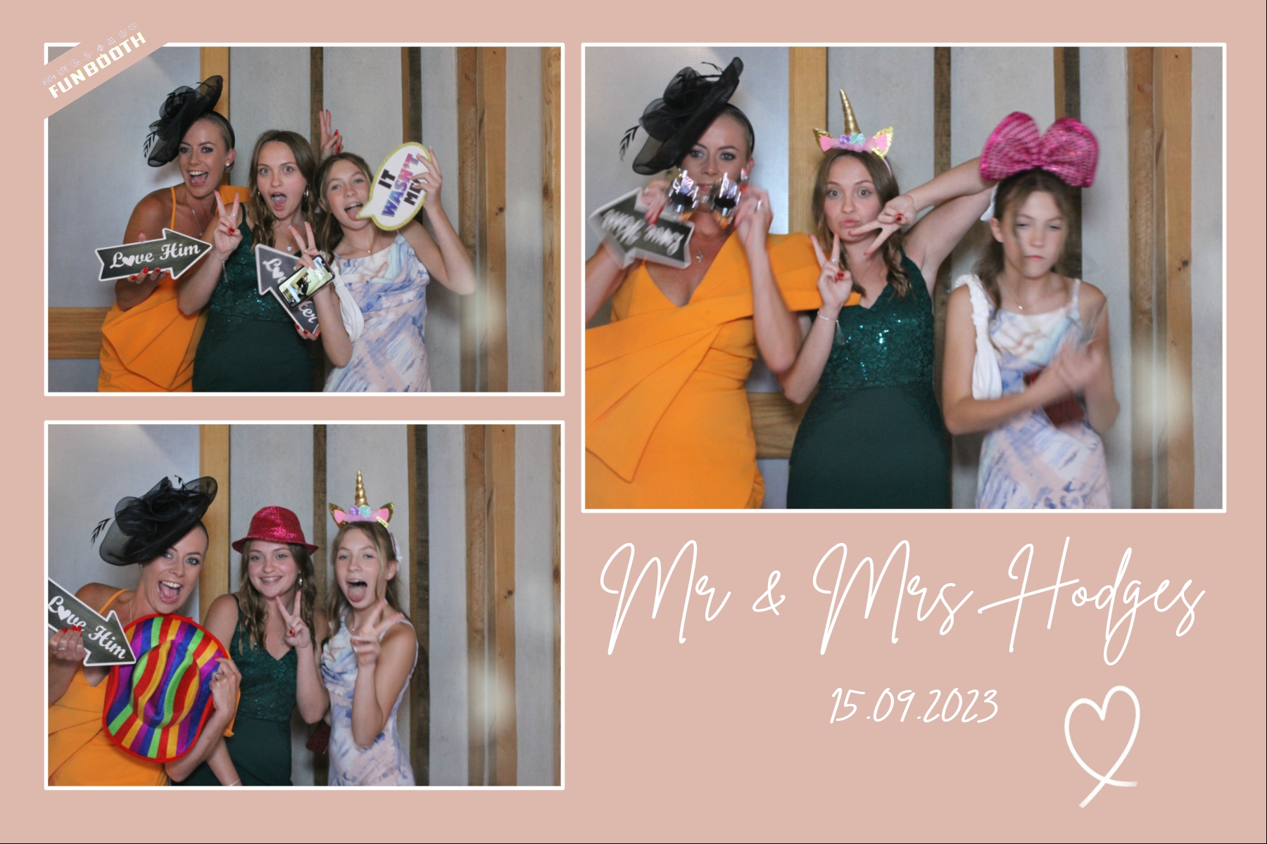 Mr & Mrs Hodges | View more photos from the event at gallery.funbooth.uk.com/u/FunboothLTD1/Mr-Mrs-Hodges