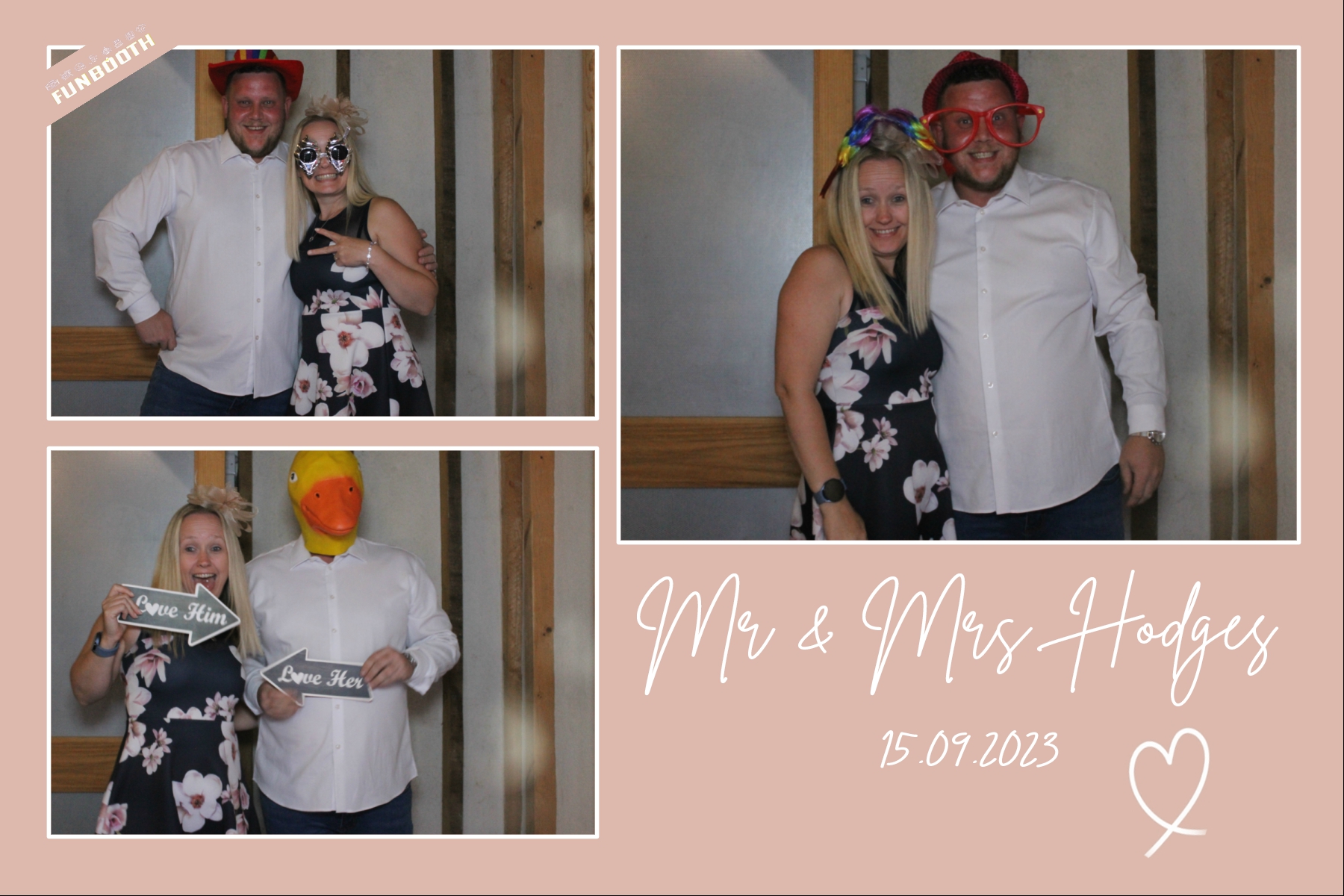 Mr & Mrs Hodges | View more photos from the event at gallery.funbooth.uk.com/u/FunboothLTD1/Mr-Mrs-Hodges