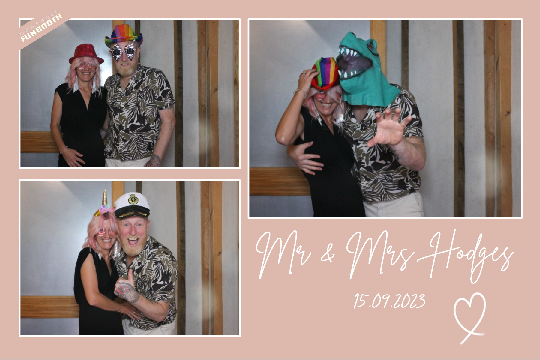 Mr & Mrs Hodges | View more photos from the event at gallery.funbooth.uk.com/u/FunboothLTD1/Mr-Mrs-Hodges