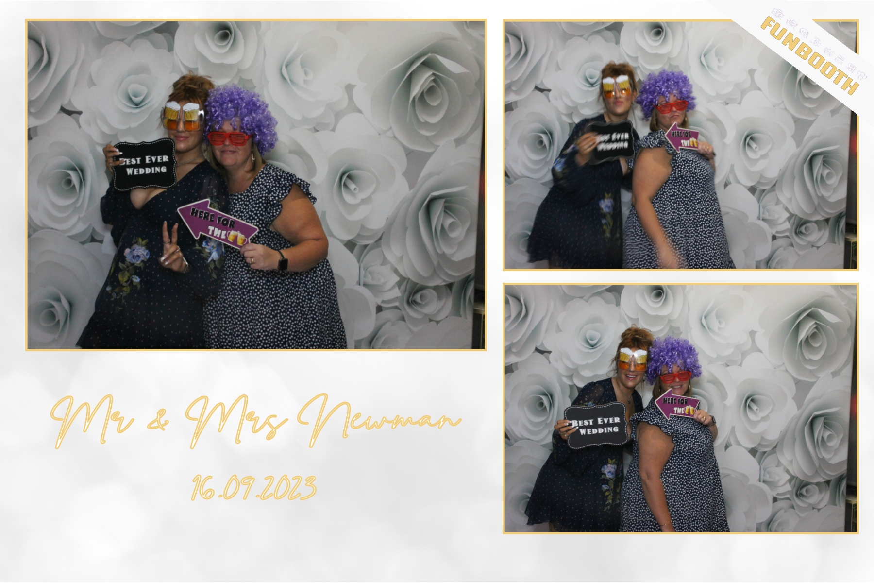 Mr & Mrs Newman | View more photos from the event at gallery.funbooth.uk.com/u/FunboothLTD1/Mr-Mrs-Newman