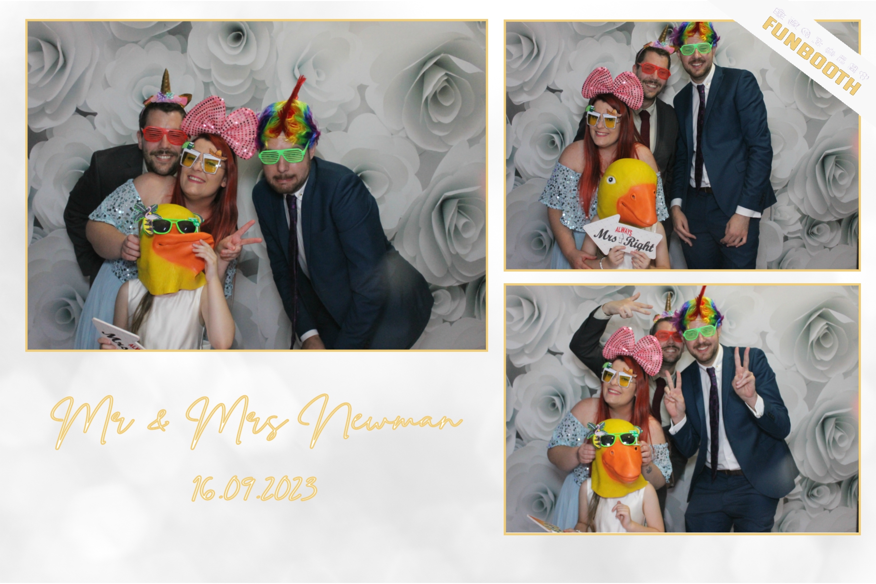 Mr & Mrs Newman | View more photos from the event at gallery.funbooth.uk.com/u/FunboothLTD1/Mr-Mrs-Newman
