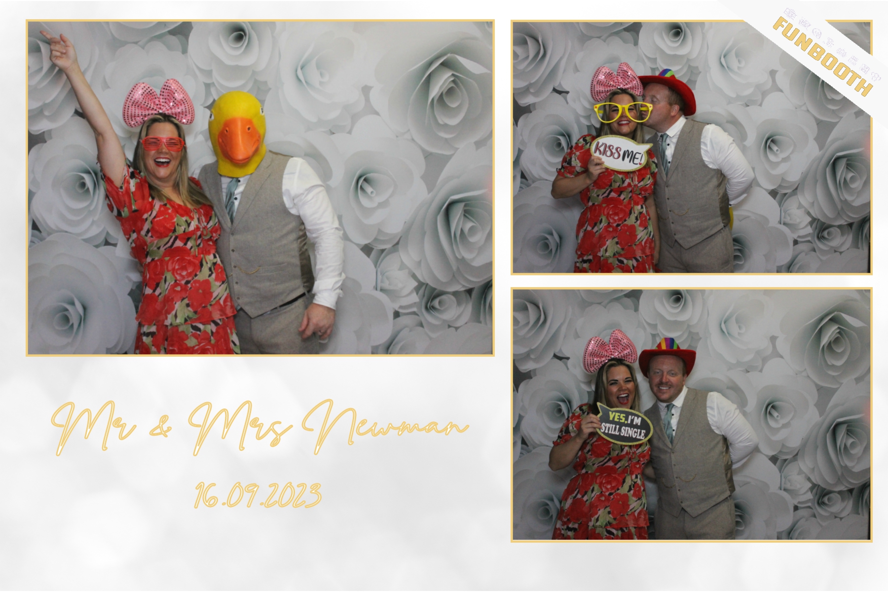 Mr & Mrs Newman | View more photos from the event at gallery.funbooth.uk.com/u/FunboothLTD1/Mr-Mrs-Newman