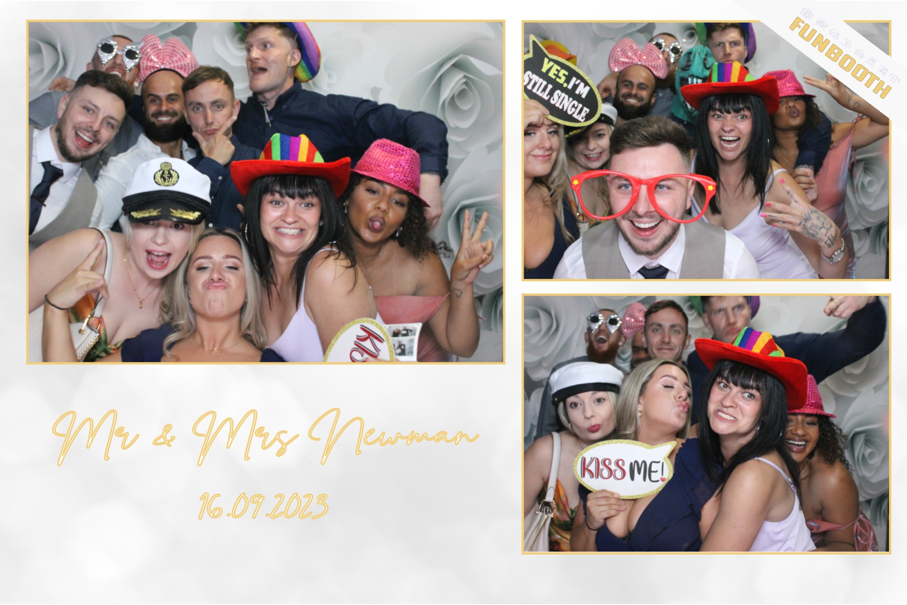 Mr & Mrs Newman | View more photos from the event at gallery.funbooth.uk.com/u/FunboothLTD1/Mr-Mrs-Newman