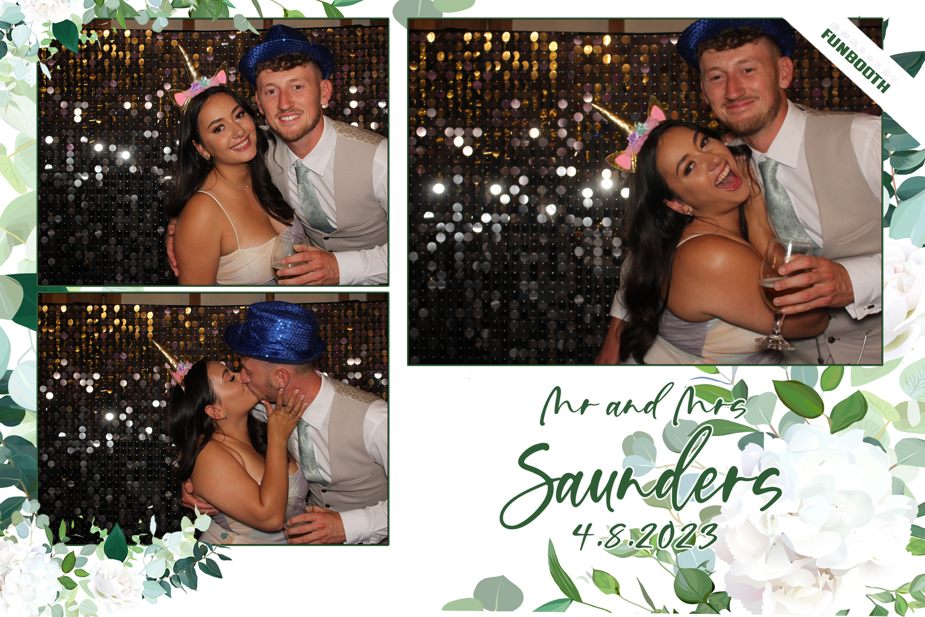 Mr & Mrs Saunders | View more photos from the event at gallery.funbooth.uk.com/u/FunboothLTD1/Mr-Mrs-Saunders