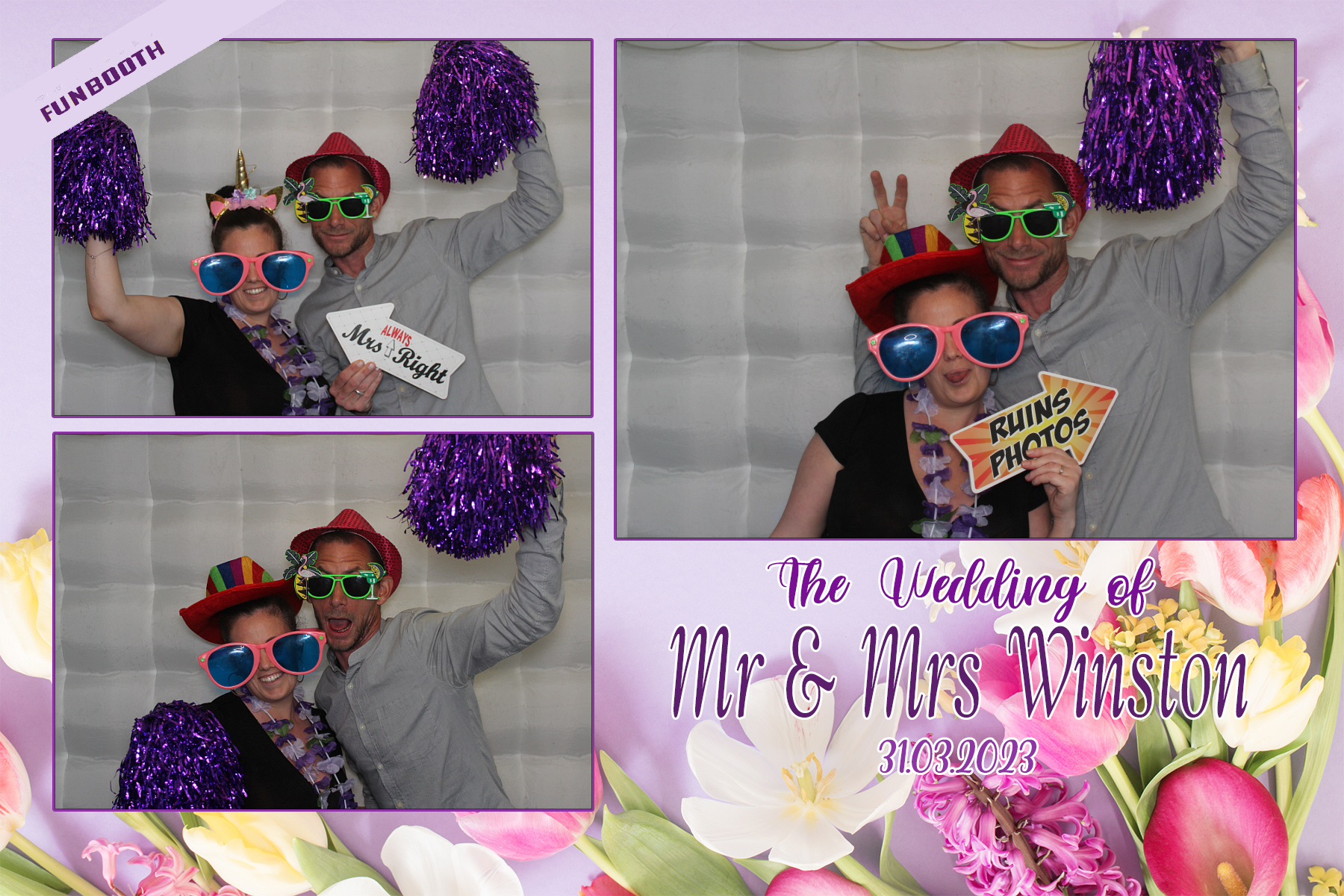 Mr & Mrs Winston | View more photos from the event at gallery.funbooth.uk.com/u/FunboothLTD1/Mr-Mrs-Winston