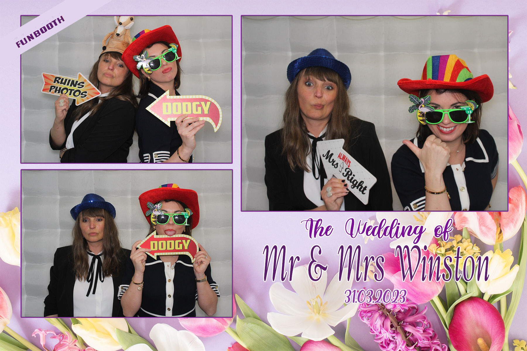Mr & Mrs Winston | View more photos from the event at gallery.funbooth.uk.com/u/FunboothLTD1/Mr-Mrs-Winston