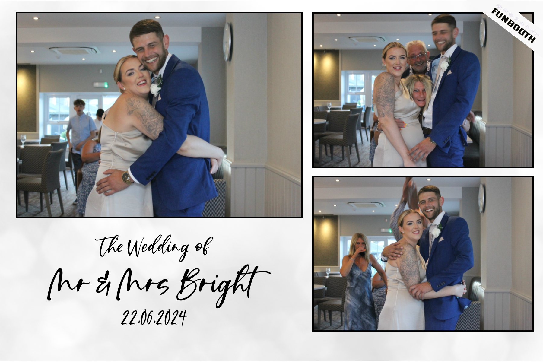 Mr & Mrs Bright | View more photos from the event at gallery.funbooth.uk.com/u/FunboothLTD1/Mr-Mrs-Bright
