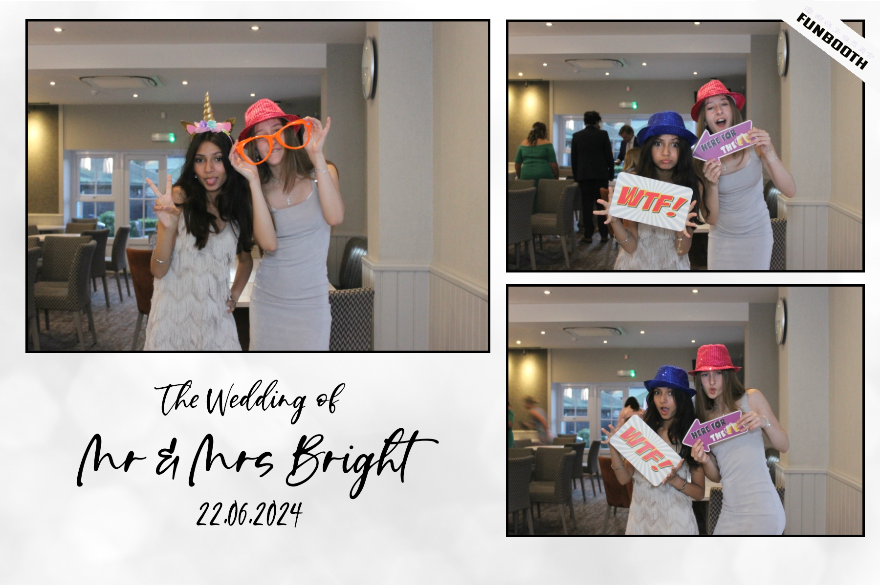 Mr & Mrs Bright | View more photos from the event at gallery.funbooth.uk.com/u/FunboothLTD1/Mr-Mrs-Bright