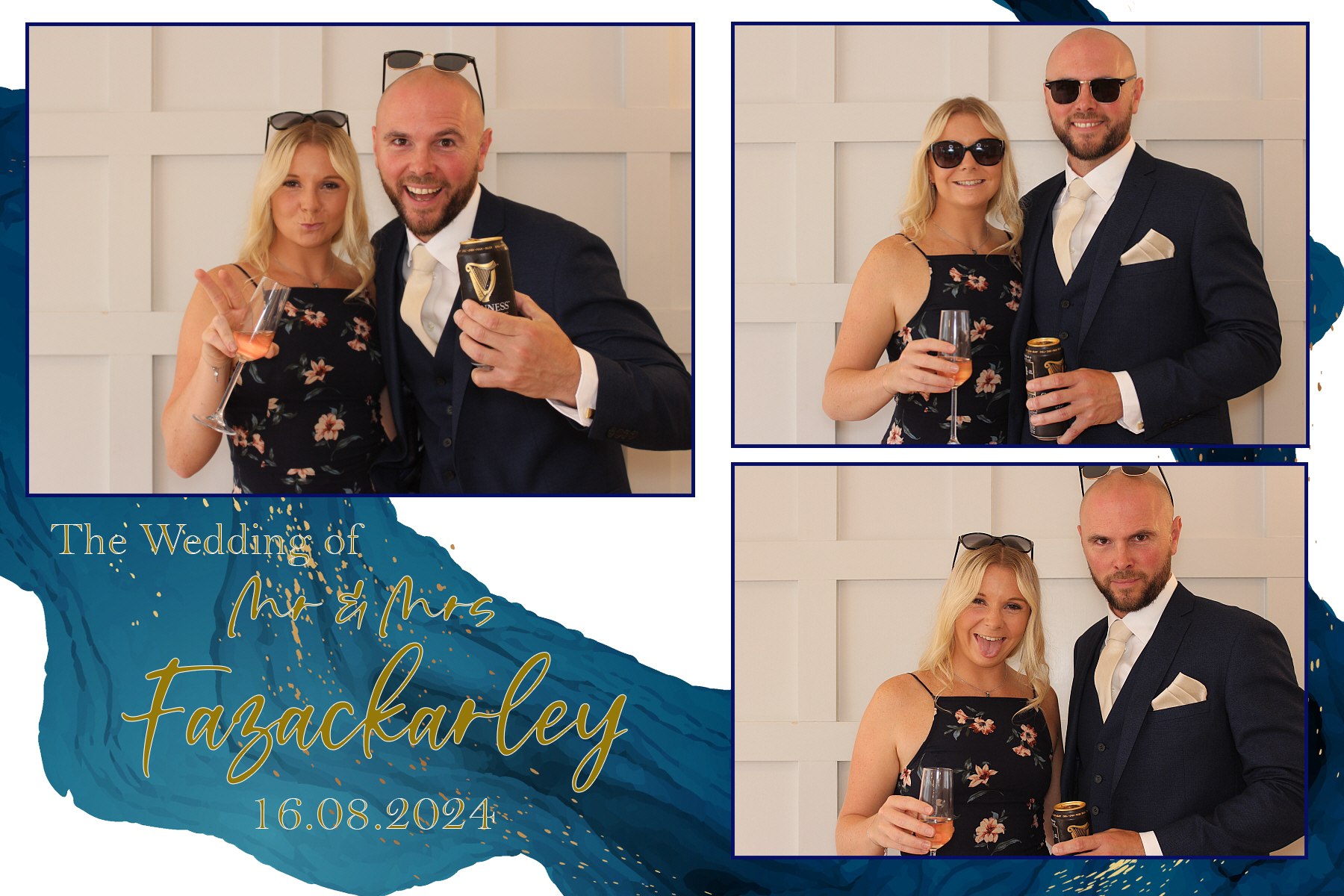Mr & Mrs Fazackarley | View more photos from the event at gallery.funbooth.uk.com/u/FunboothLTD1/Mr-Mrs-Fazackarley
