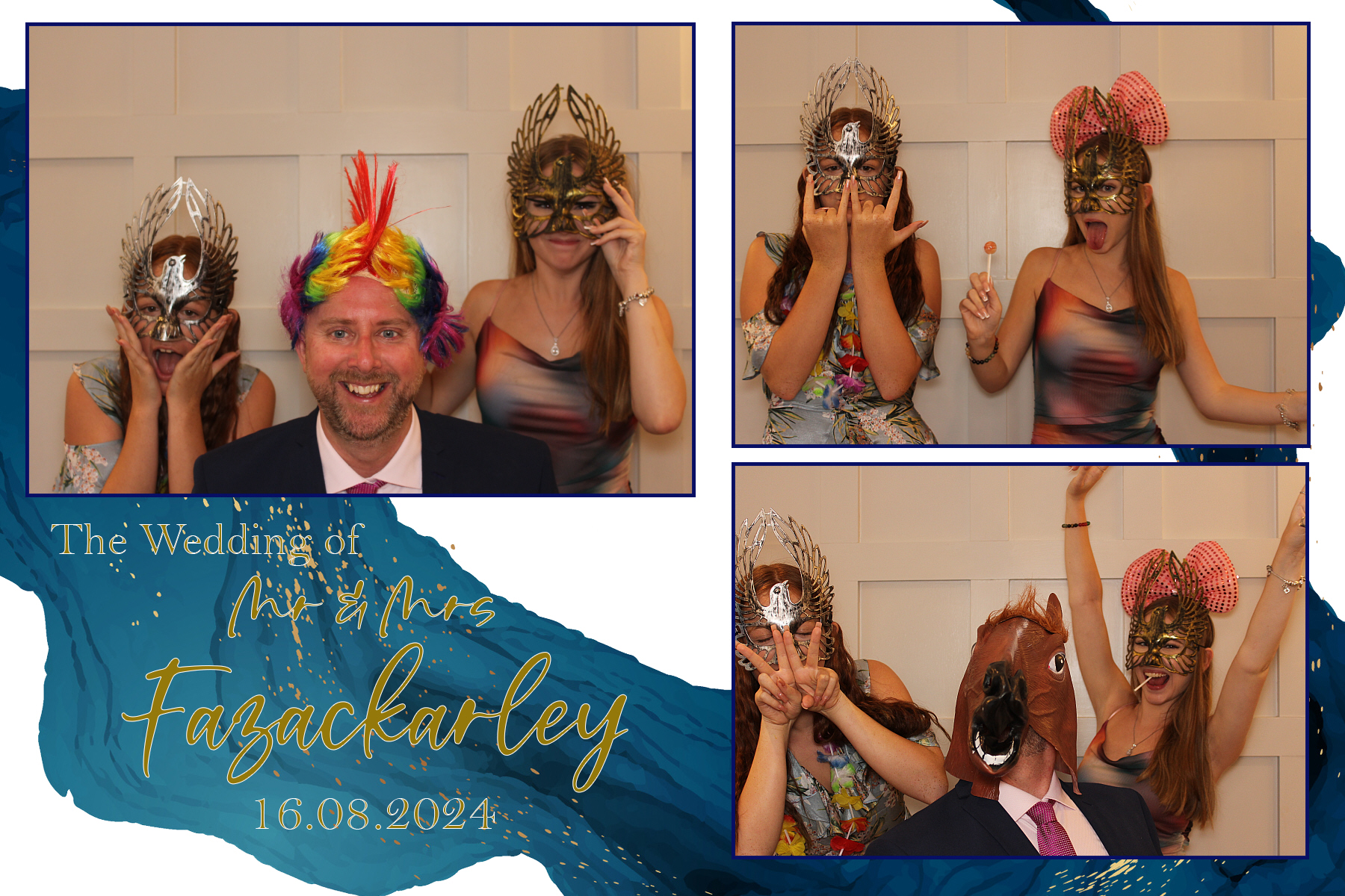 Mr & Mrs Fazackarley | View more photos from the event at gallery.funbooth.uk.com/u/FunboothLTD1/Mr-Mrs-Fazackarley