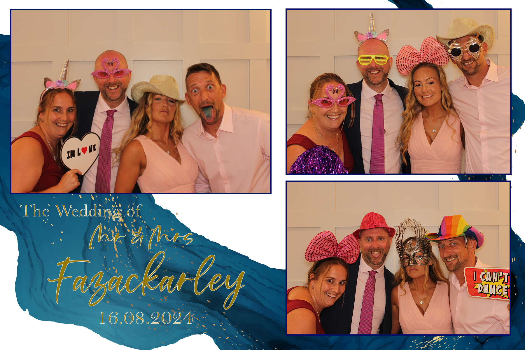 Mr & Mrs Fazackarley | View more photos from the event at gallery.funbooth.uk.com/u/FunboothLTD1/Mr-Mrs-Fazackarley