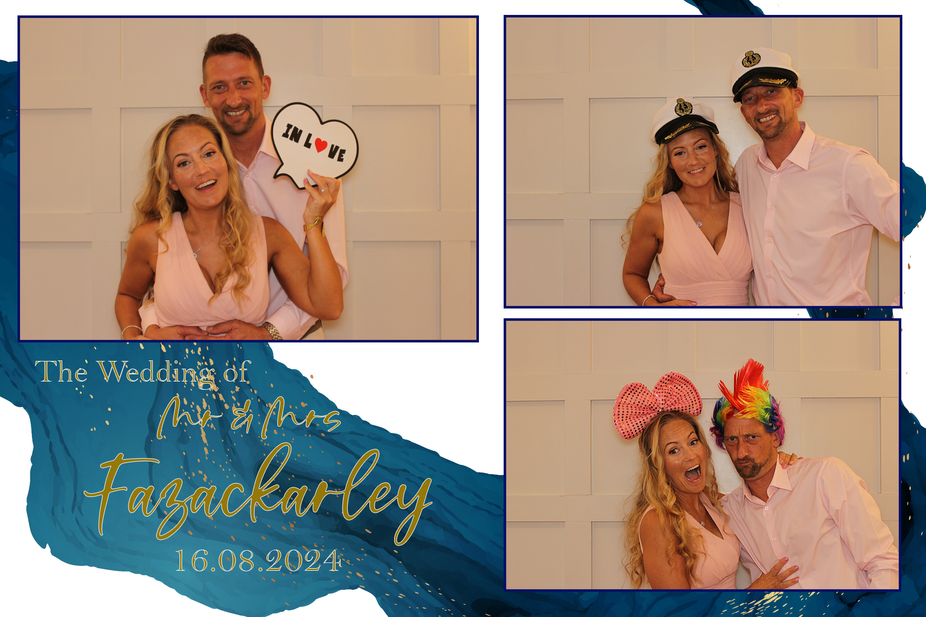 Mr & Mrs Fazackarley | View more photos from the event at gallery.funbooth.uk.com/u/FunboothLTD1/Mr-Mrs-Fazackarley