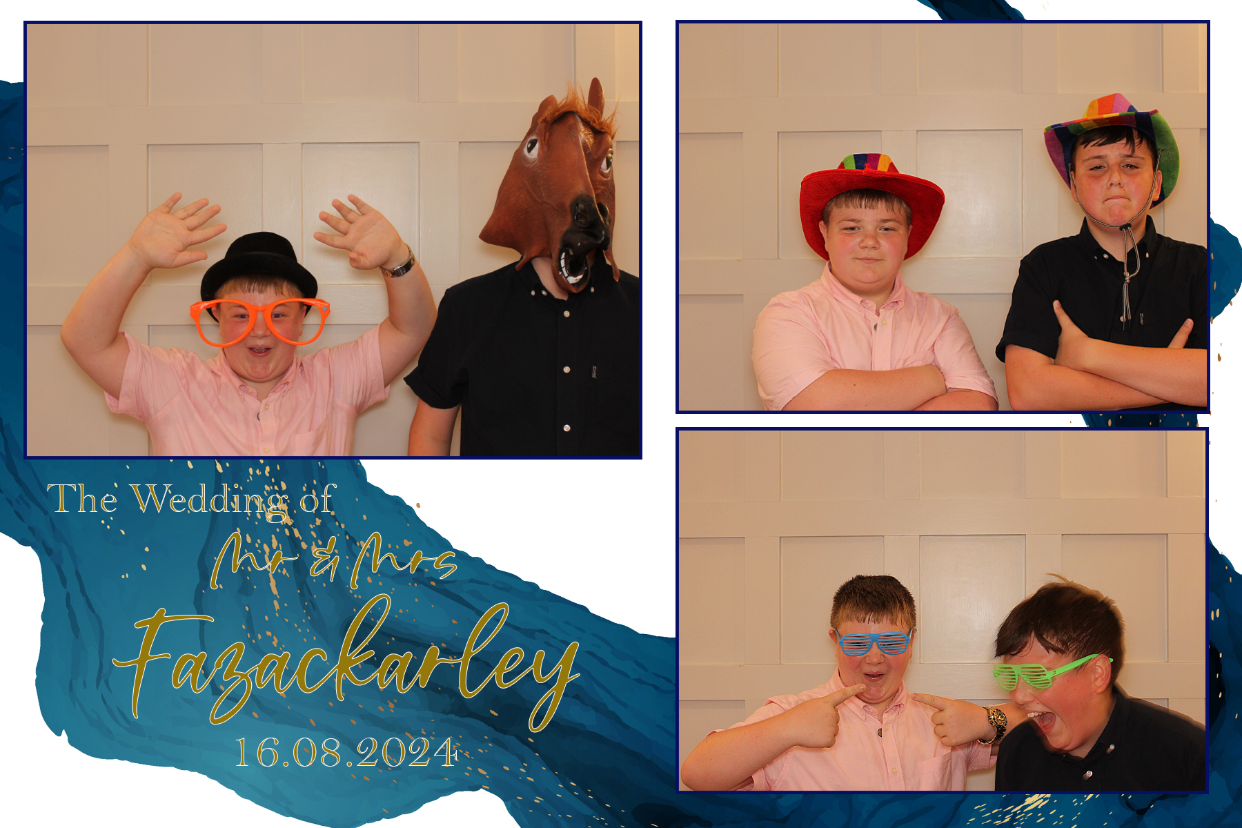 Mr & Mrs Fazackarley | View more photos from the event at gallery.funbooth.uk.com/u/FunboothLTD1/Mr-Mrs-Fazackarley