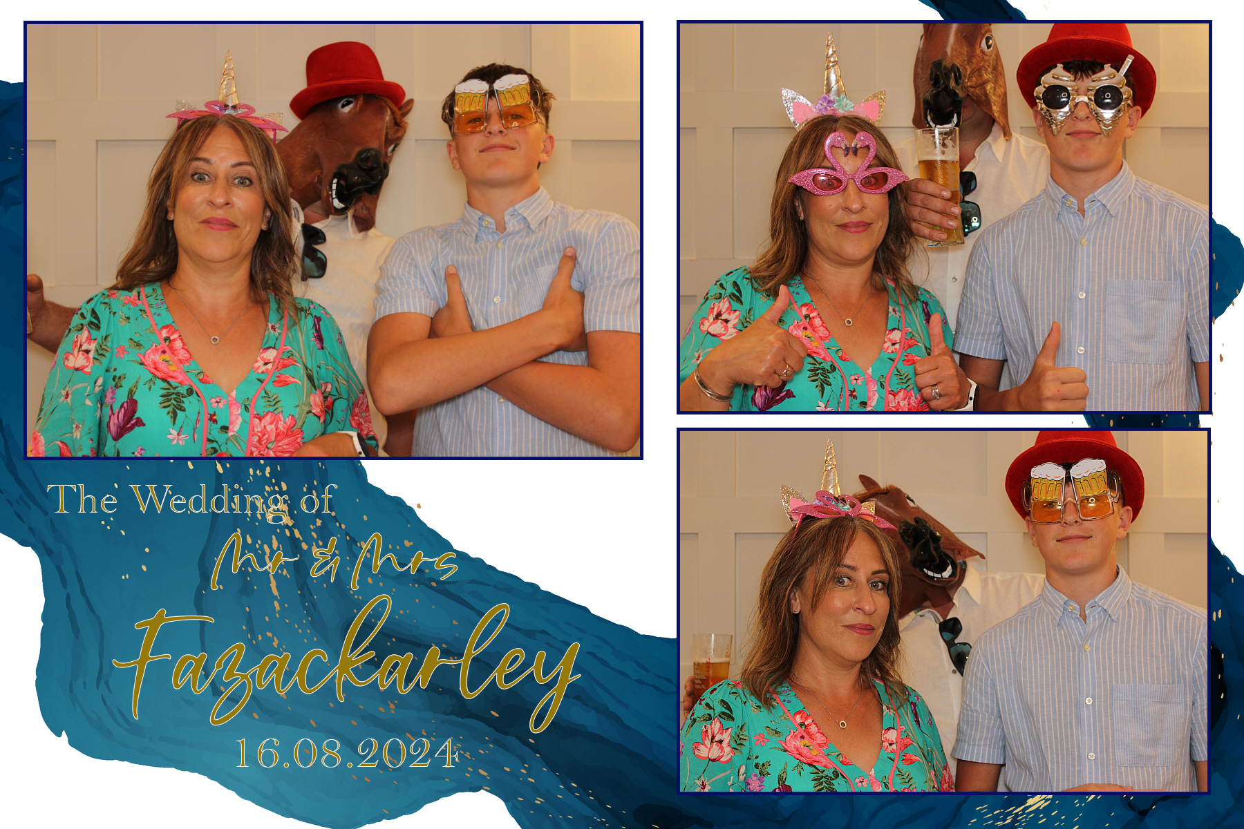 Mr & Mrs Fazackarley | View more photos from the event at gallery.funbooth.uk.com/u/FunboothLTD1/Mr-Mrs-Fazackarley