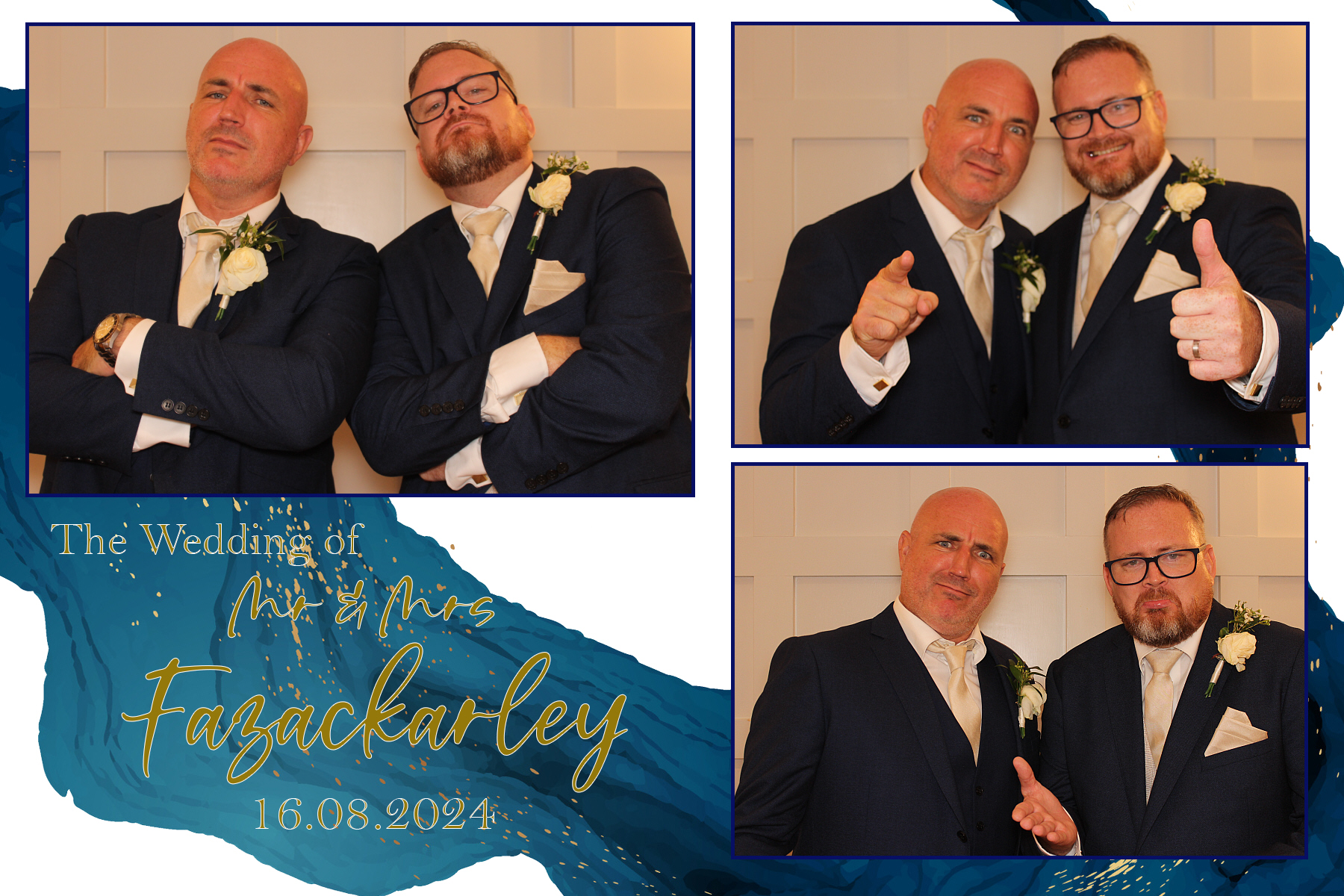 Mr & Mrs Fazackarley | View more photos from the event at gallery.funbooth.uk.com/u/FunboothLTD1/Mr-Mrs-Fazackarley