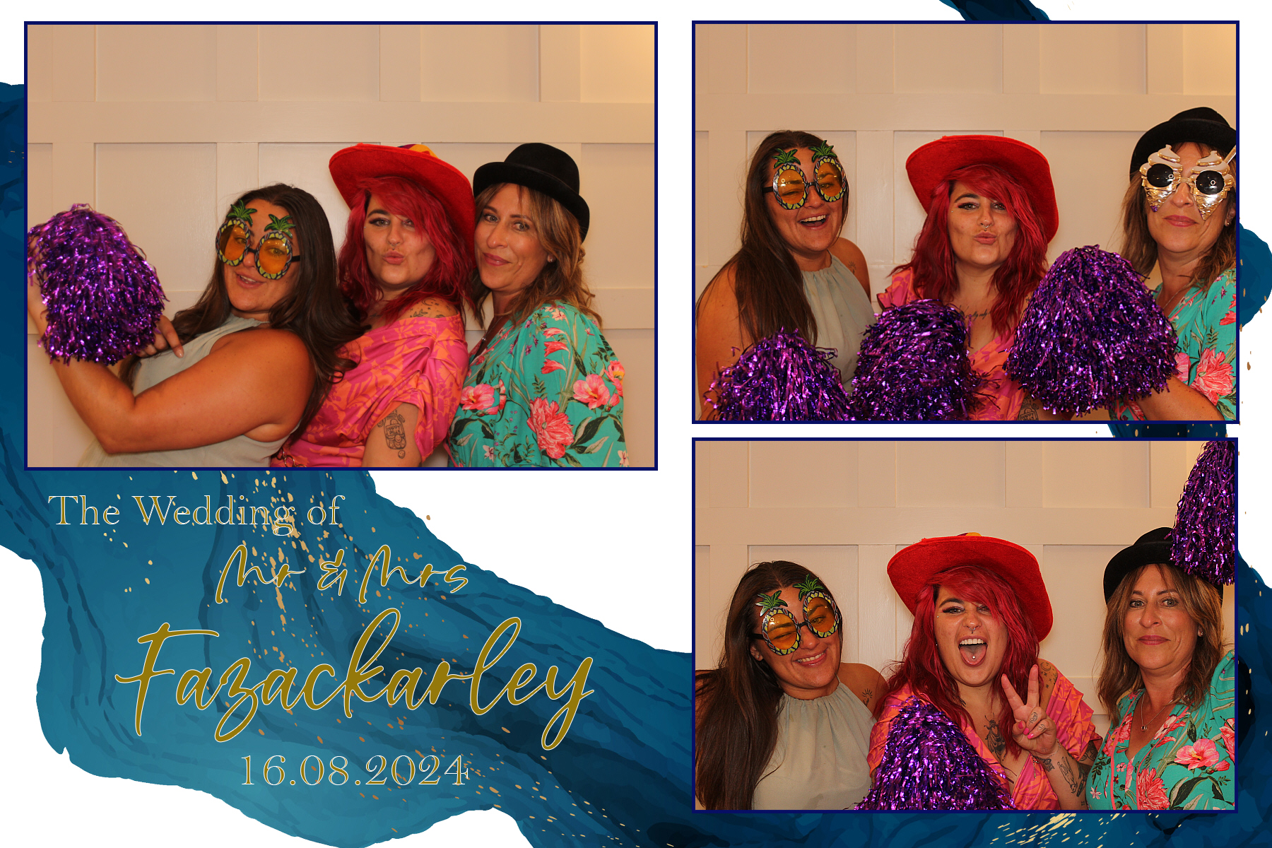 Mr & Mrs Fazackarley | View more photos from the event at gallery.funbooth.uk.com/u/FunboothLTD1/Mr-Mrs-Fazackarley
