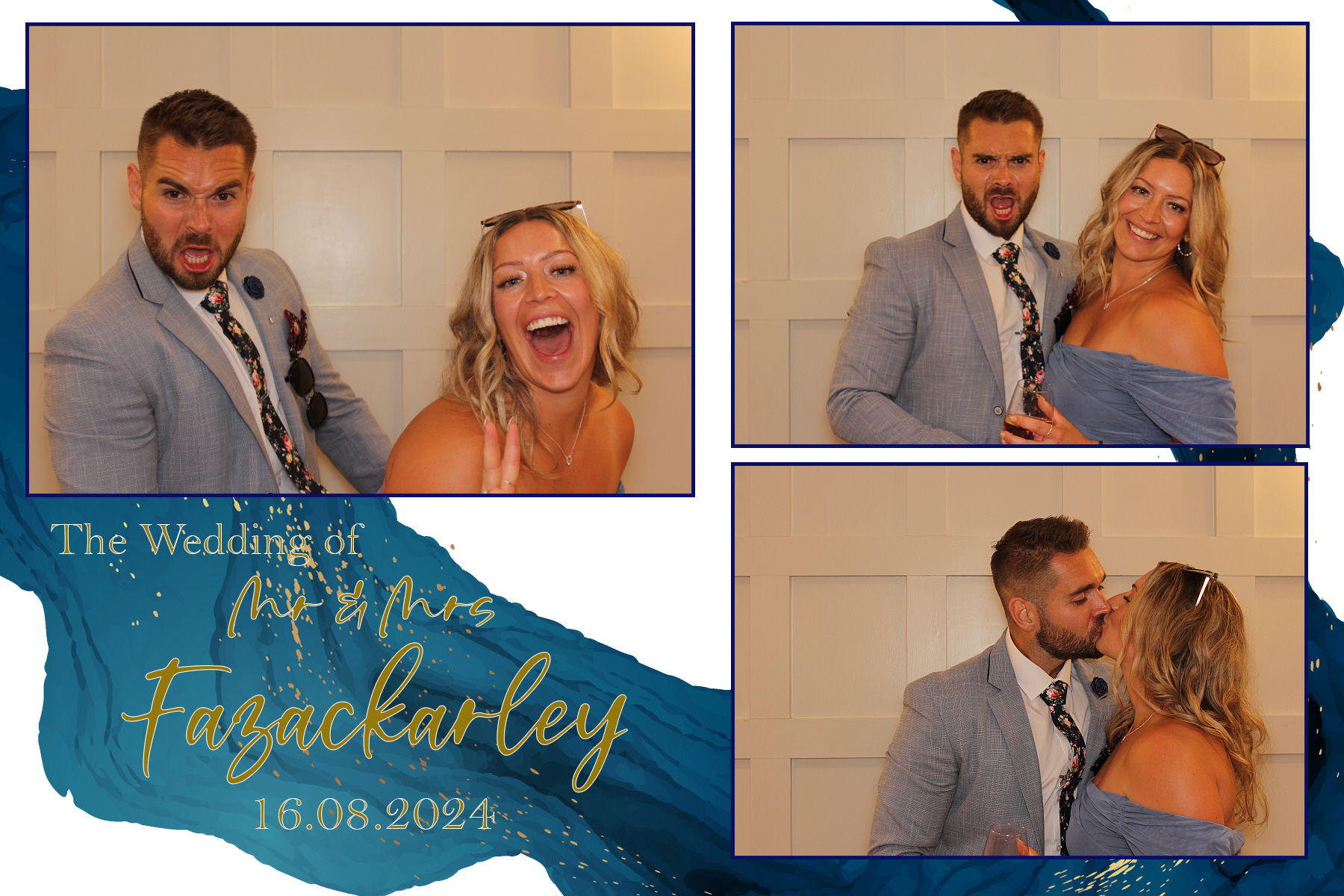 Mr & Mrs Fazackarley | View more photos from the event at gallery.funbooth.uk.com/u/FunboothLTD1/Mr-Mrs-Fazackarley