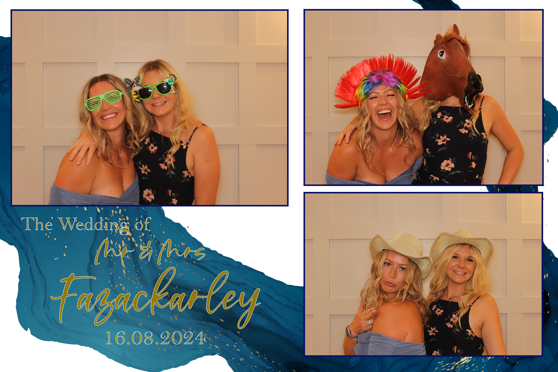 Mr & Mrs Fazackarley | View more photos from the event at gallery.funbooth.uk.com/u/FunboothLTD1/Mr-Mrs-Fazackarley