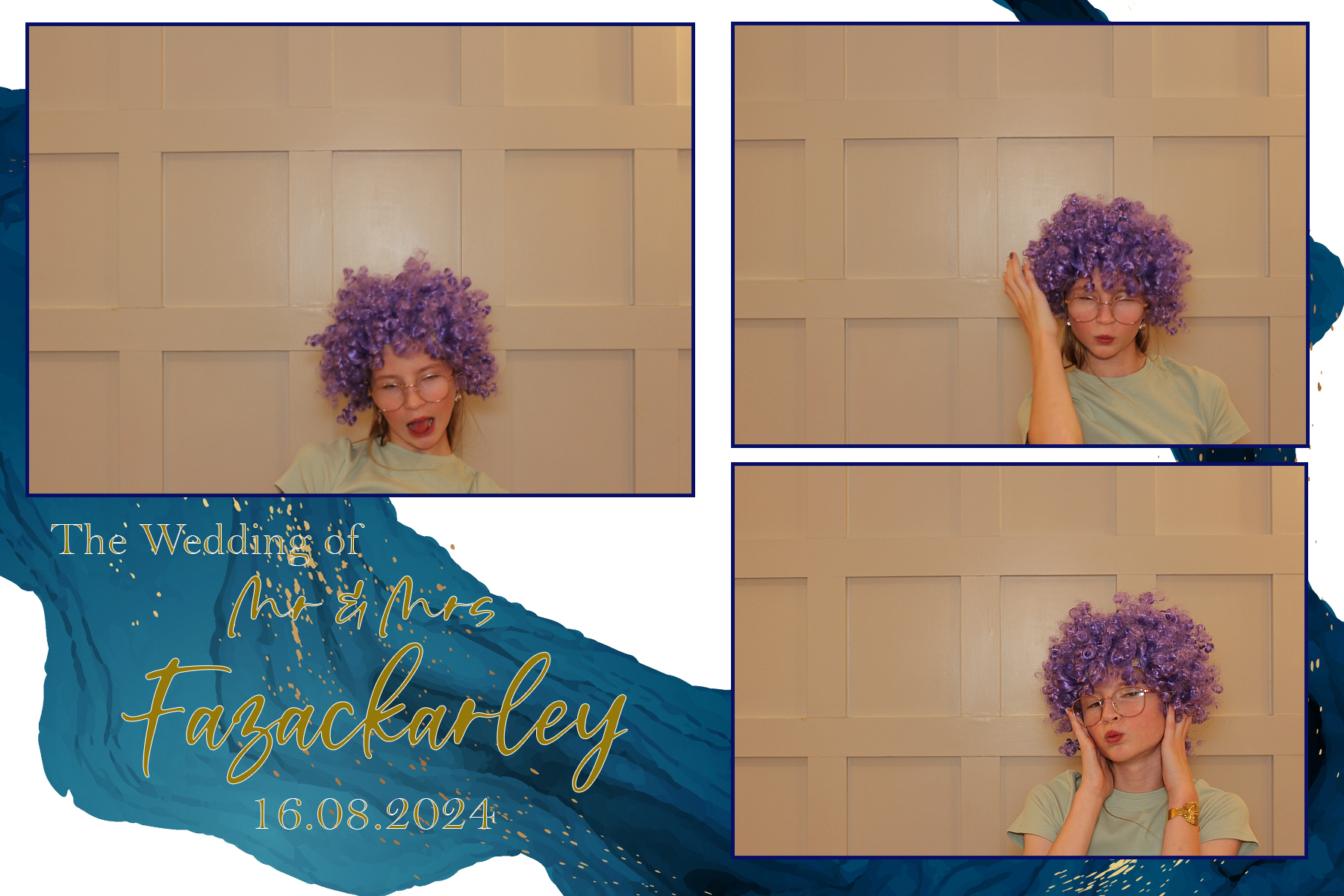 Mr & Mrs Fazackarley | View more photos from the event at gallery.funbooth.uk.com/u/FunboothLTD1/Mr-Mrs-Fazackarley