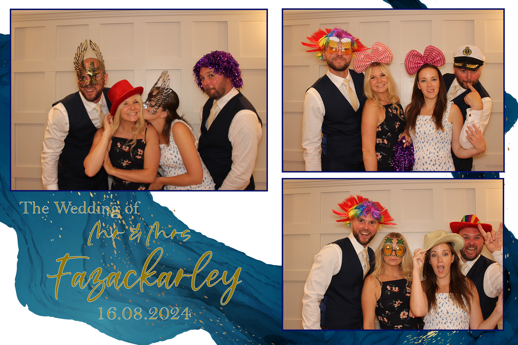 Mr & Mrs Fazackarley | View more photos from the event at gallery.funbooth.uk.com/u/FunboothLTD1/Mr-Mrs-Fazackarley