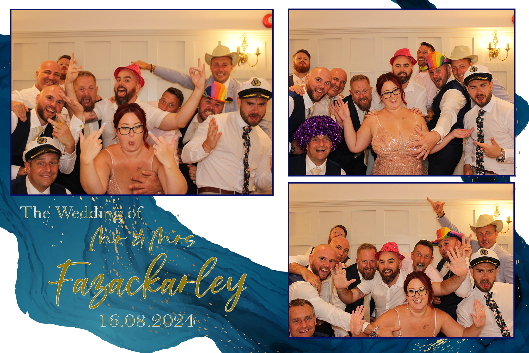Mr & Mrs Fazackarley | View more photos from the event at gallery.funbooth.uk.com/u/FunboothLTD1/Mr-Mrs-Fazackarley