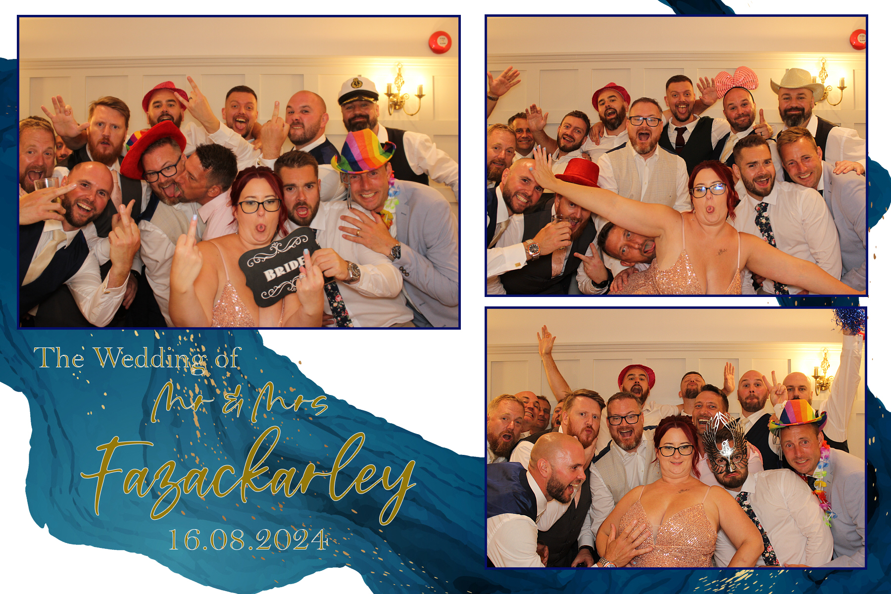 Mr & Mrs Fazackarley | View more photos from the event at gallery.funbooth.uk.com/u/FunboothLTD1/Mr-Mrs-Fazackarley