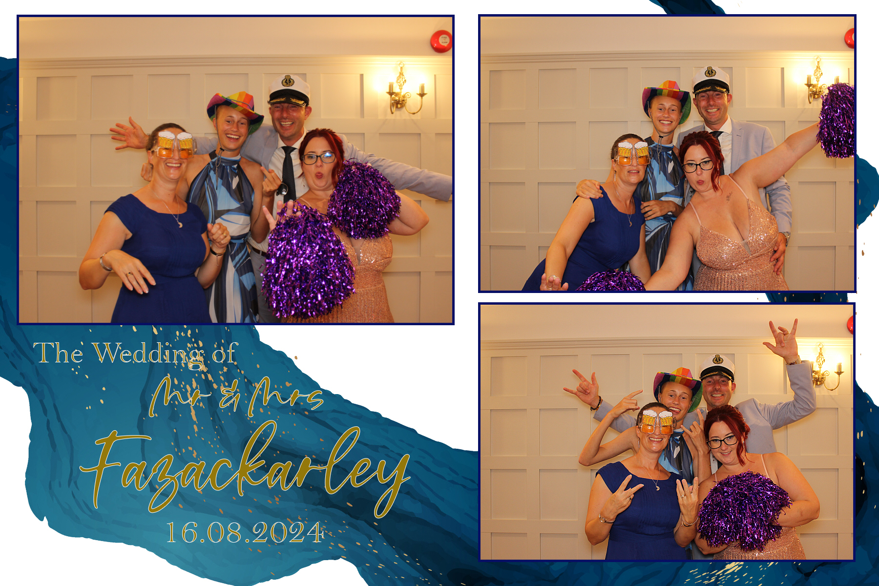 Mr & Mrs Fazackarley | View more photos from the event at gallery.funbooth.uk.com/u/FunboothLTD1/Mr-Mrs-Fazackarley