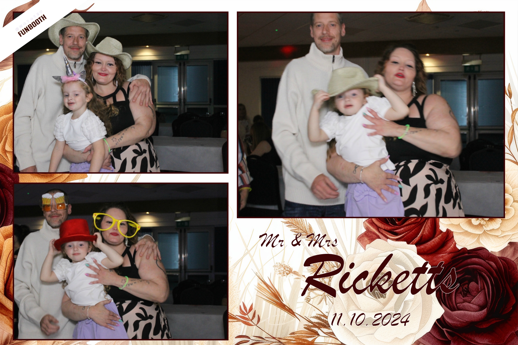 Mr & Mrs Ricketts | View more photos from the event at gallery.funbooth.uk.com/u/FunboothLTD1/Mr-Mrs-Ricketts