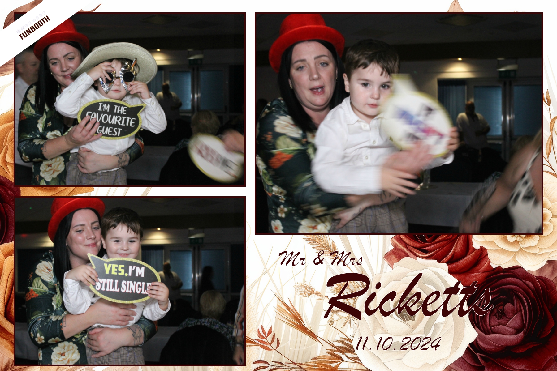 Mr & Mrs Ricketts | View more photos from the event at gallery.funbooth.uk.com/u/FunboothLTD1/Mr-Mrs-Ricketts