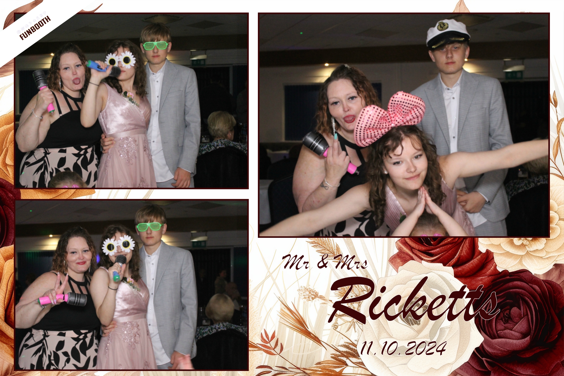 Mr & Mrs Ricketts | View more photos from the event at gallery.funbooth.uk.com/u/FunboothLTD1/Mr-Mrs-Ricketts