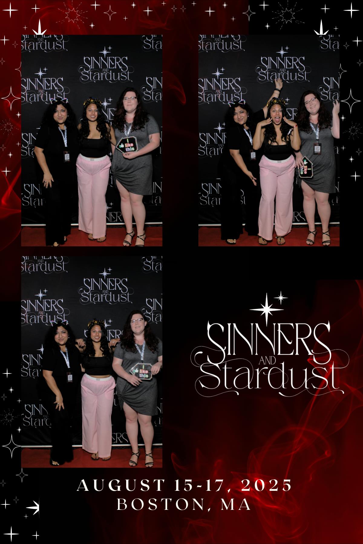 Sinners & Stardust  | View more photos from the event at v1.boothgallery.com/u/HelloPhotoBoothRental/Sinners-Stardust