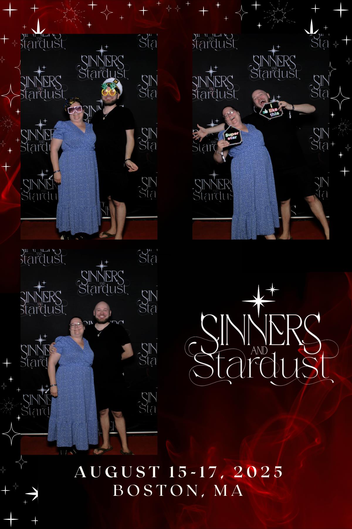 Sinners & Stardust  | View more photos from the event at v1.boothgallery.com/u/HelloPhotoBoothRental/Sinners-Stardust