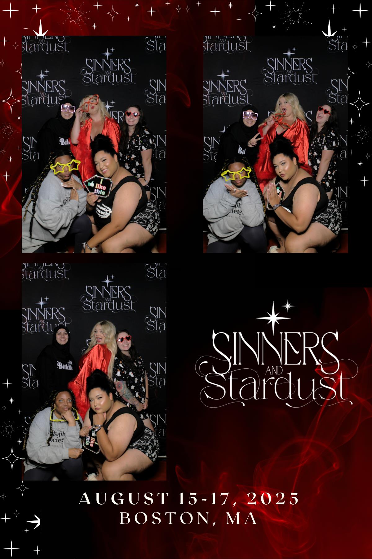 Sinners & Stardust  | View more photos from the event at v1.boothgallery.com/u/HelloPhotoBoothRental/Sinners-Stardust