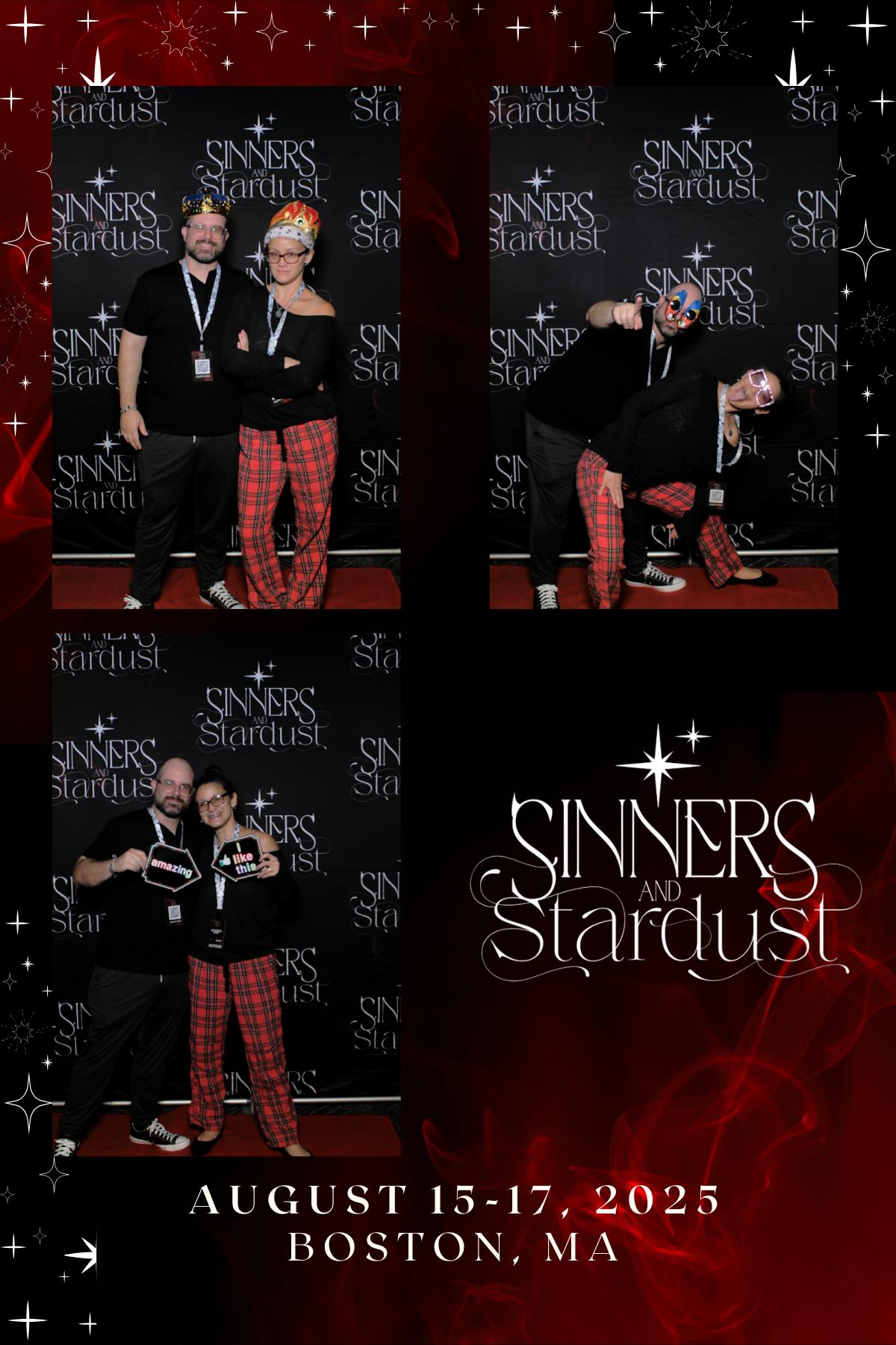 Sinners & Stardust  | View more photos from the event at v1.boothgallery.com/u/HelloPhotoBoothRental/Sinners-Stardust