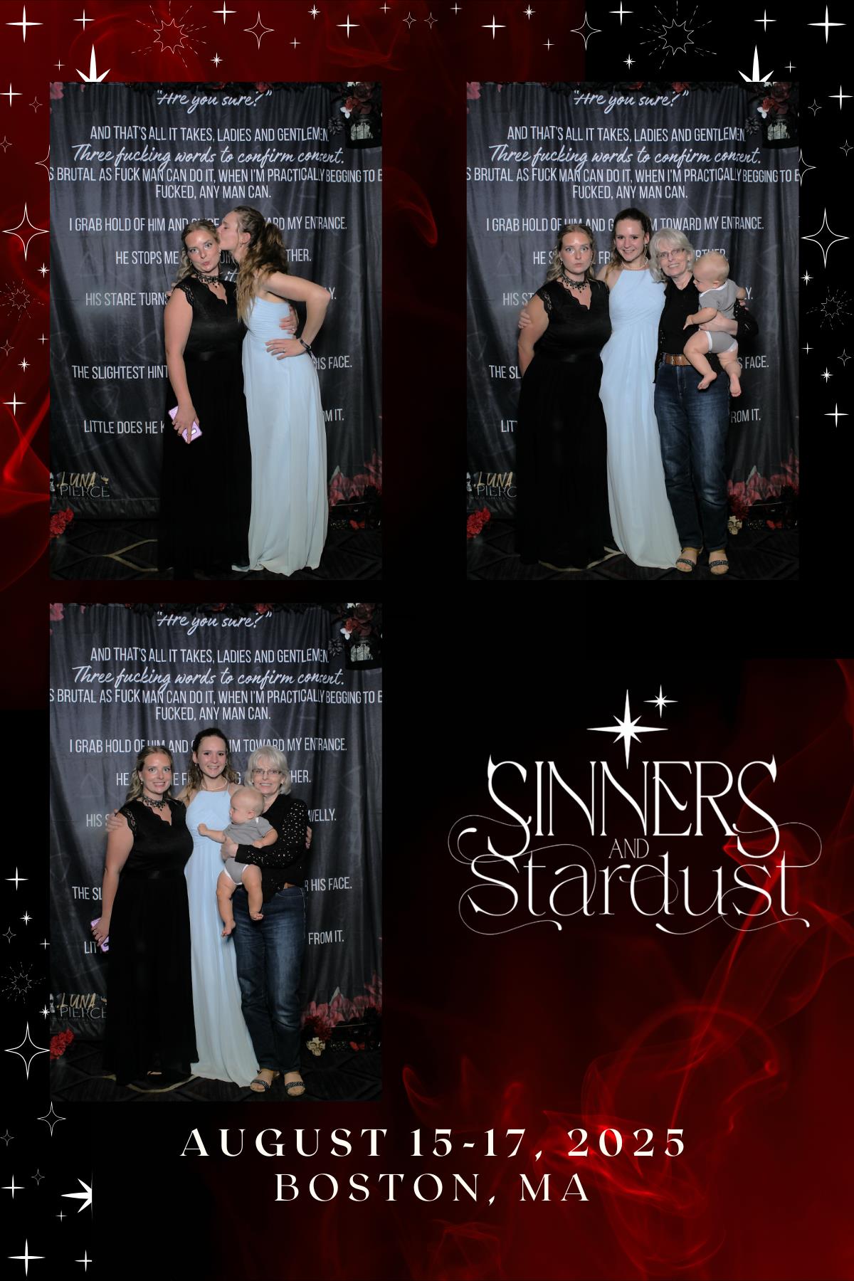 Sinners & Stardust  | View more photos from the event at v1.boothgallery.com/u/HelloPhotoBoothRental/Sinners-Stardust