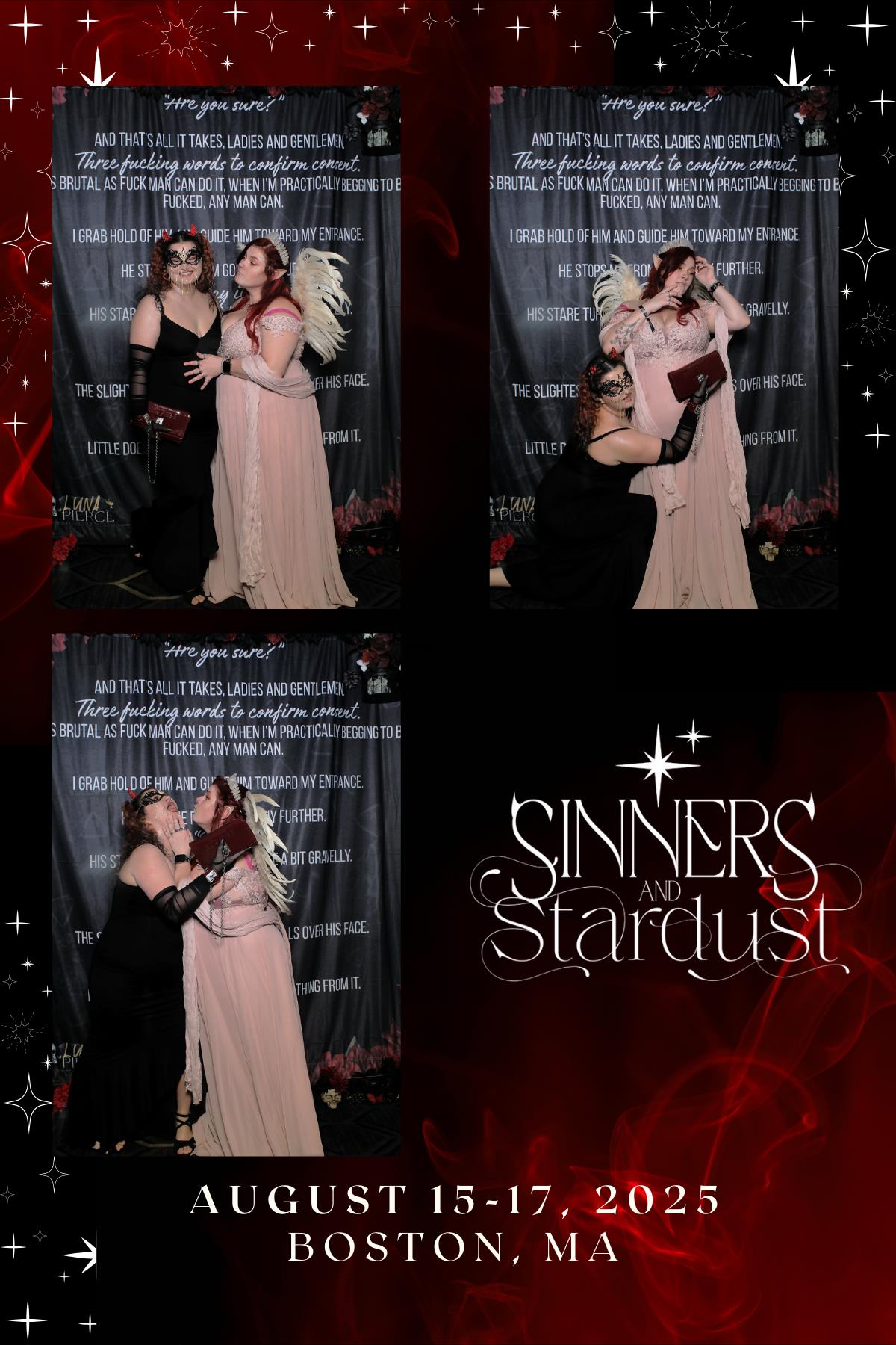 Sinners & Stardust  | View more photos from the event at v1.boothgallery.com/u/HelloPhotoBoothRental/Sinners-Stardust