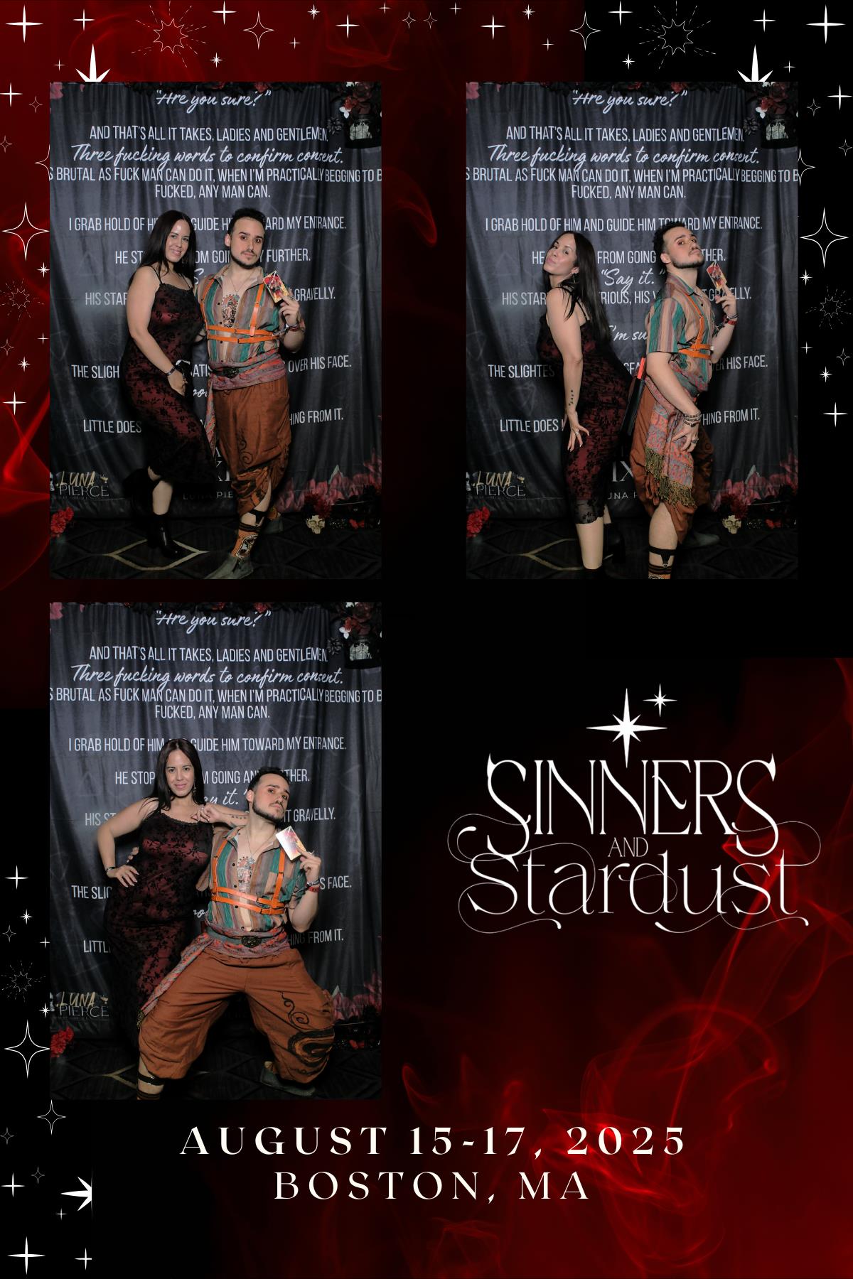 Sinners & Stardust  | View more photos from the event at v1.boothgallery.com/u/HelloPhotoBoothRental/Sinners-Stardust