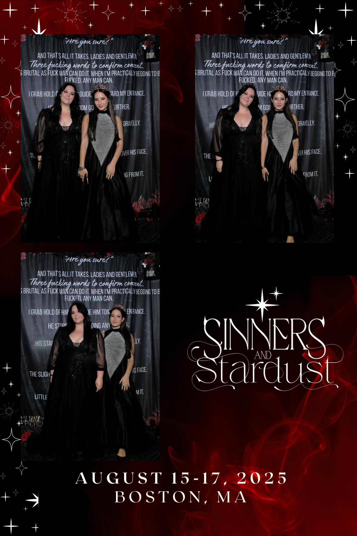 Sinners & Stardust  | View more photos from the event at v1.boothgallery.com/u/HelloPhotoBoothRental/Sinners-Stardust