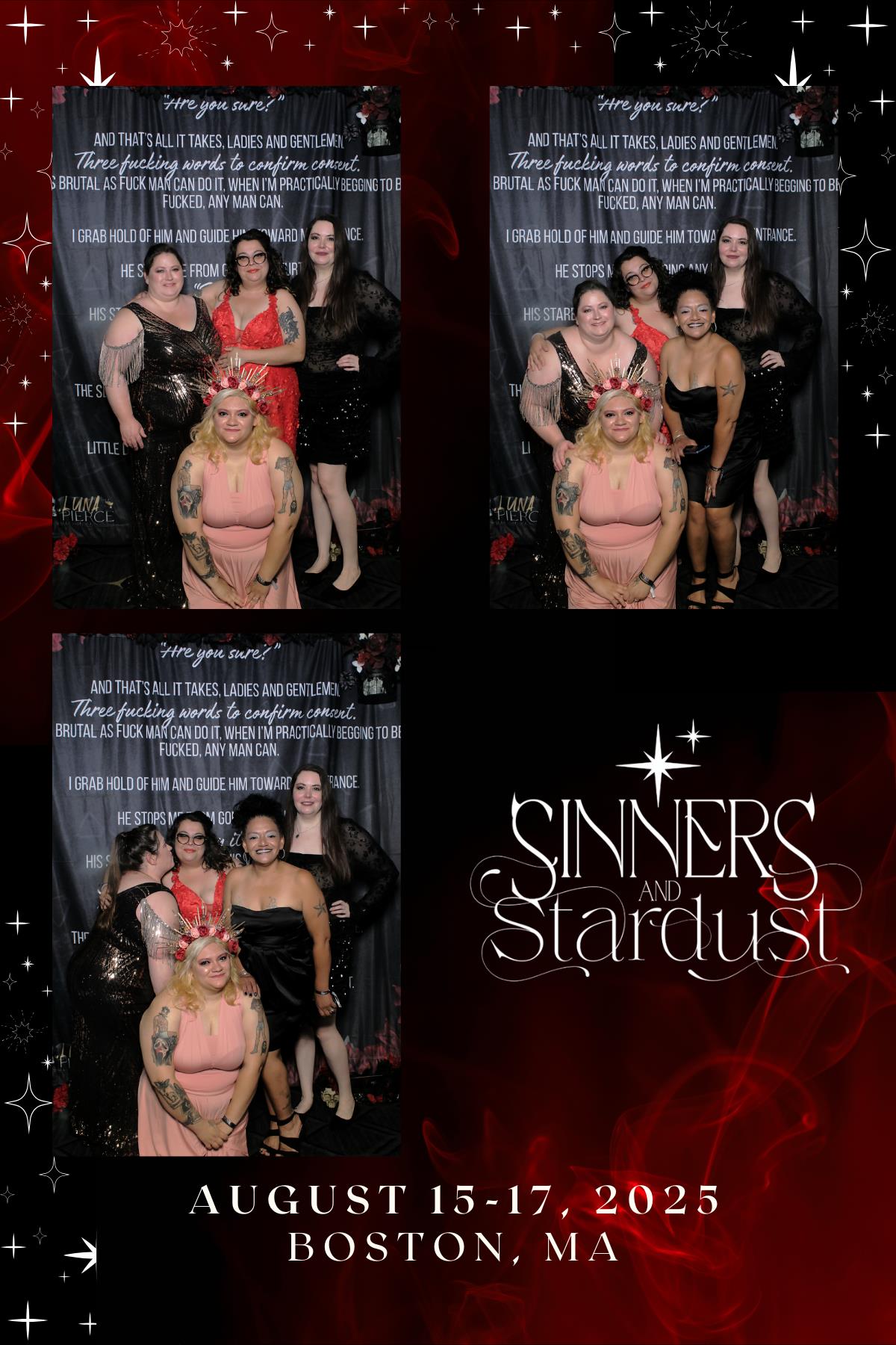 Sinners & Stardust  | View more photos from the event at v1.boothgallery.com/u/HelloPhotoBoothRental/Sinners-Stardust