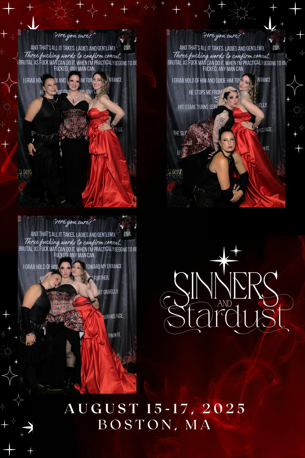 Sinners & Stardust  | View more photos from the event at v1.boothgallery.com/u/HelloPhotoBoothRental/Sinners-Stardust
