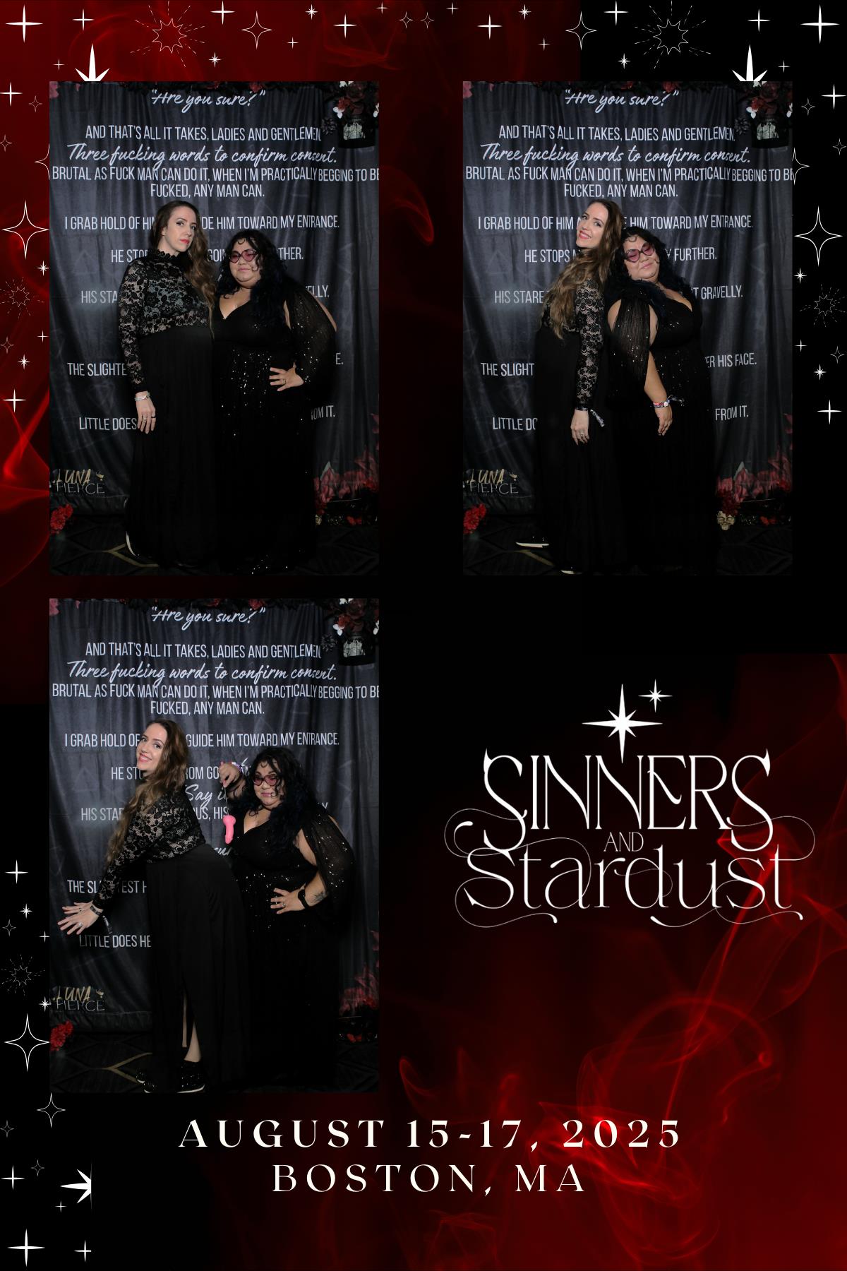 Sinners & Stardust  | View more photos from the event at v1.boothgallery.com/u/HelloPhotoBoothRental/Sinners-Stardust