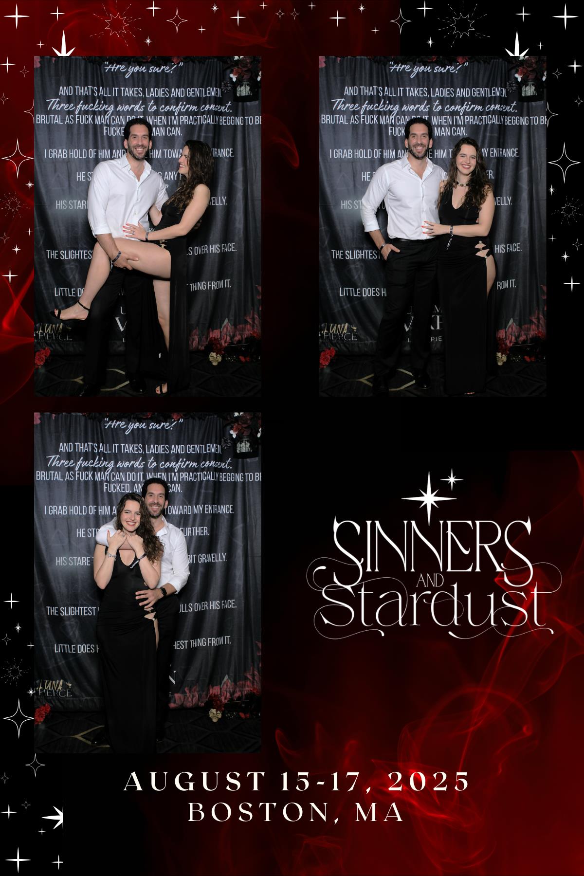 Sinners & Stardust  | View more photos from the event at v1.boothgallery.com/u/HelloPhotoBoothRental/Sinners-Stardust